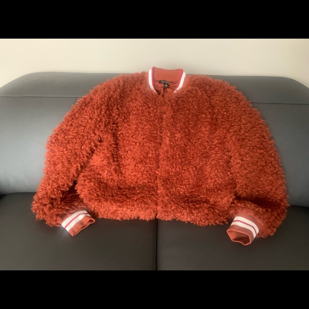 Jessica Simpson shag jacket size med